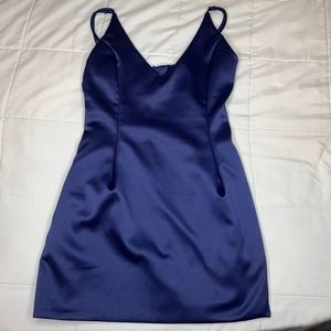 Navy Blue Midi Dress